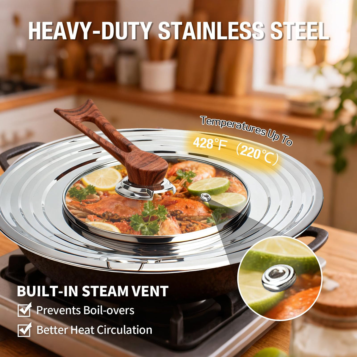 Universal Pan Lid with Tempered Glass A870435