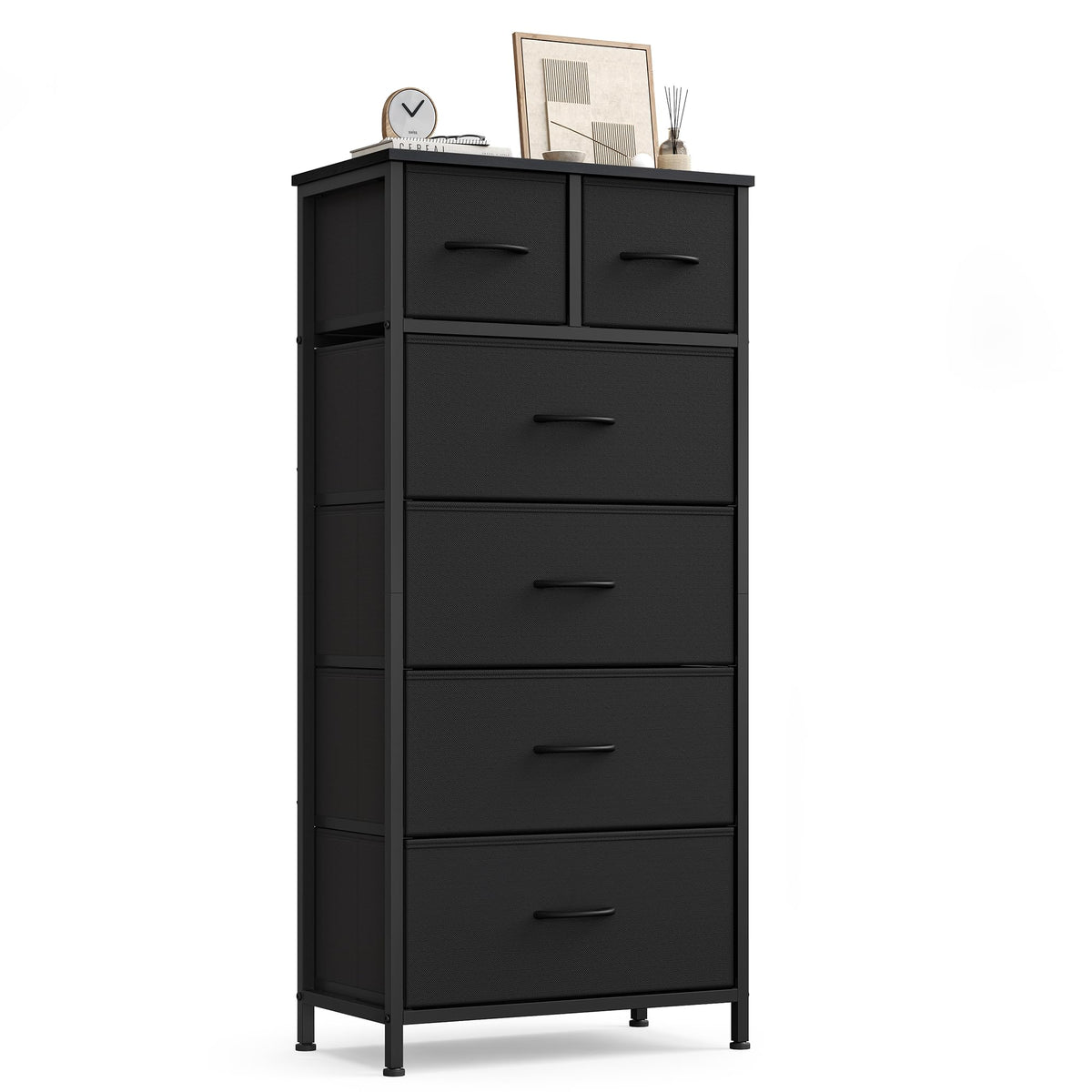 Tall Dresser with 6 Fabric Drawers C518264