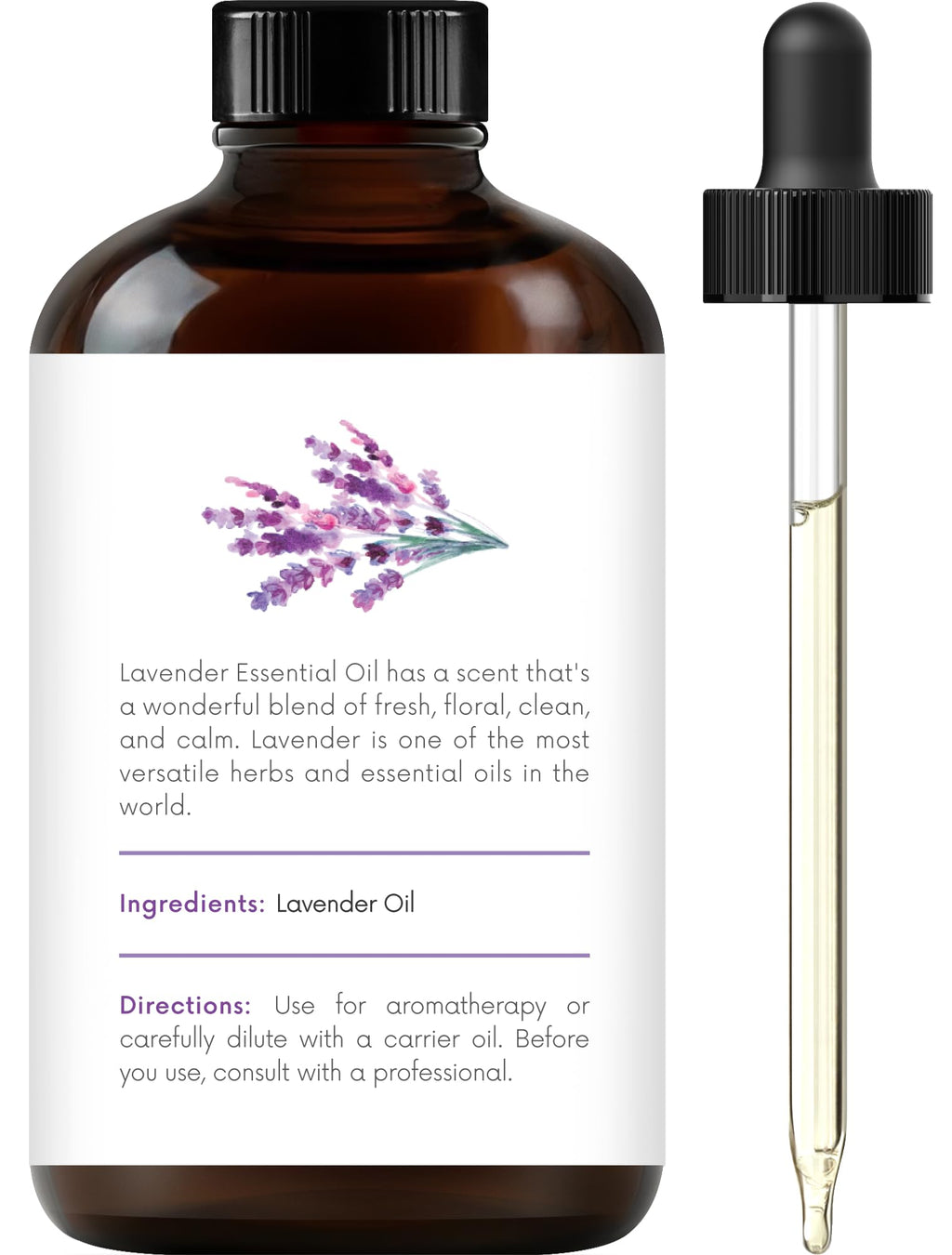 Lavender and Spearmint Essential Oils 2 x 4 Fl Oz D868838