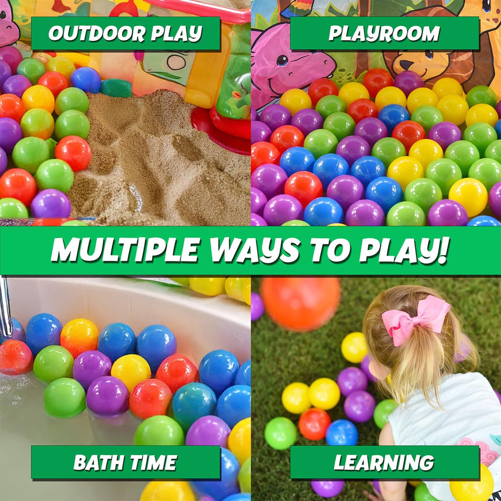 100 Count Multi Colored Play Balls K2442