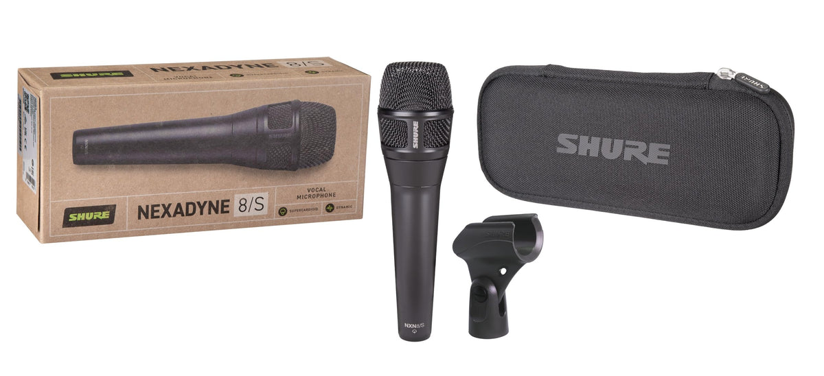 Black Supercardioid Dynamic Vocal Microphone A130376