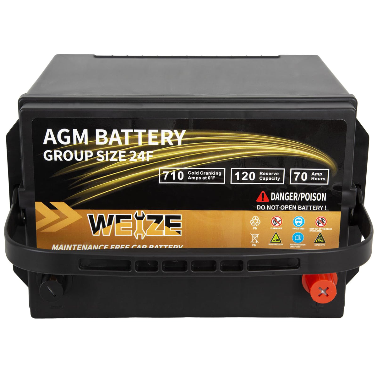 AGM Battery BCI Group 24F Automotive Battery J820