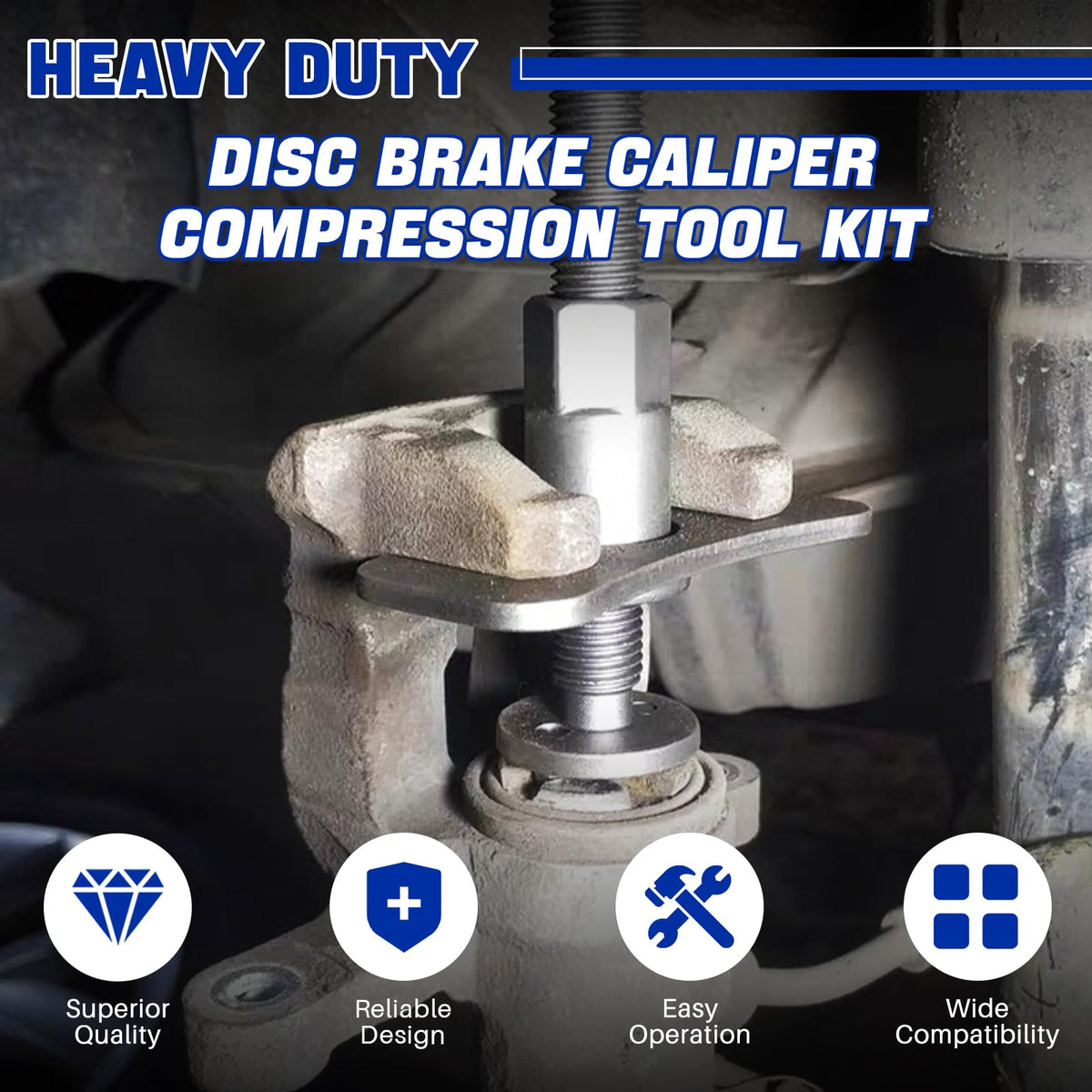 Heavy Duty Disc Brake Caliper Tool Set & Ball Joint Separator Tool Kit S19680