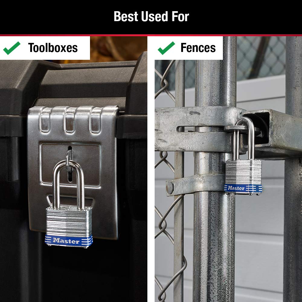 Outdoor Keyed-Alike Padlock 4 Pack Y24247