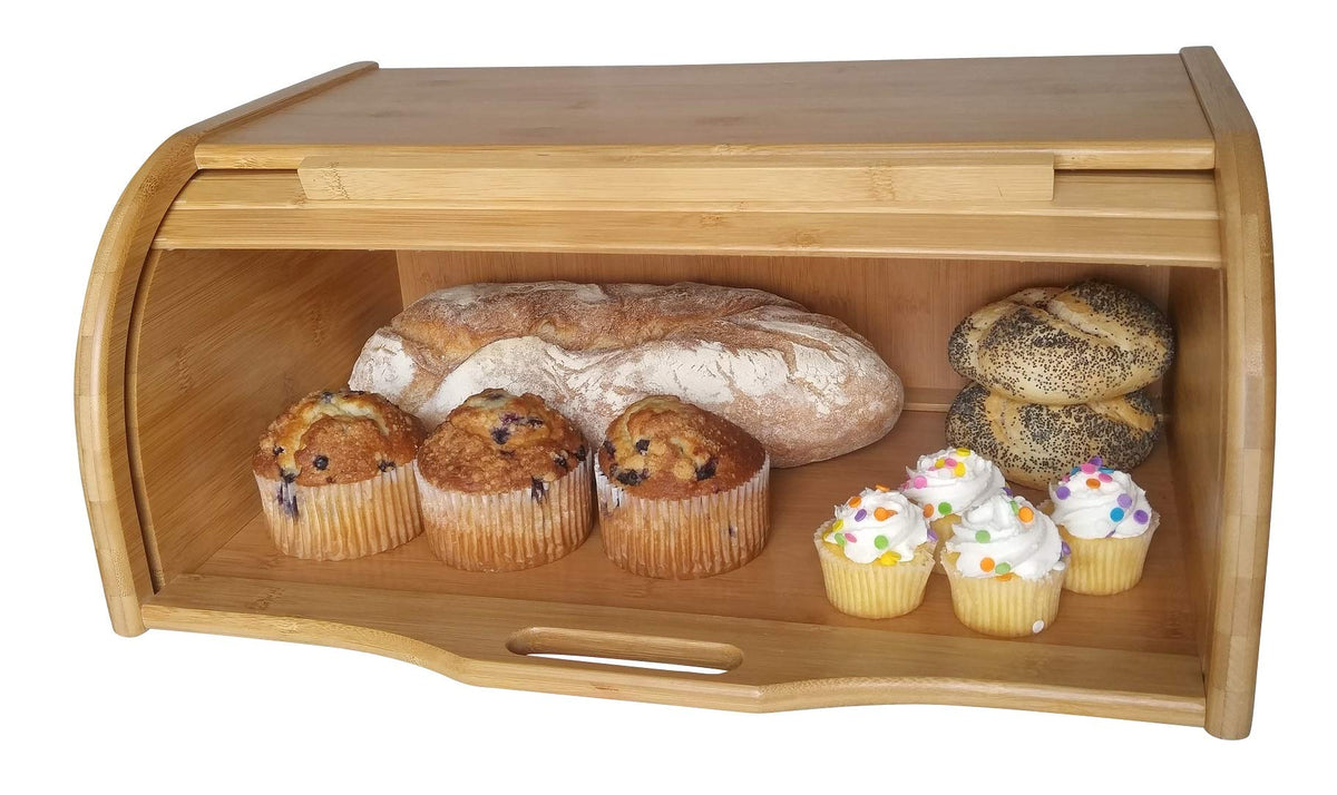 Large Wooden Bread Box A3353