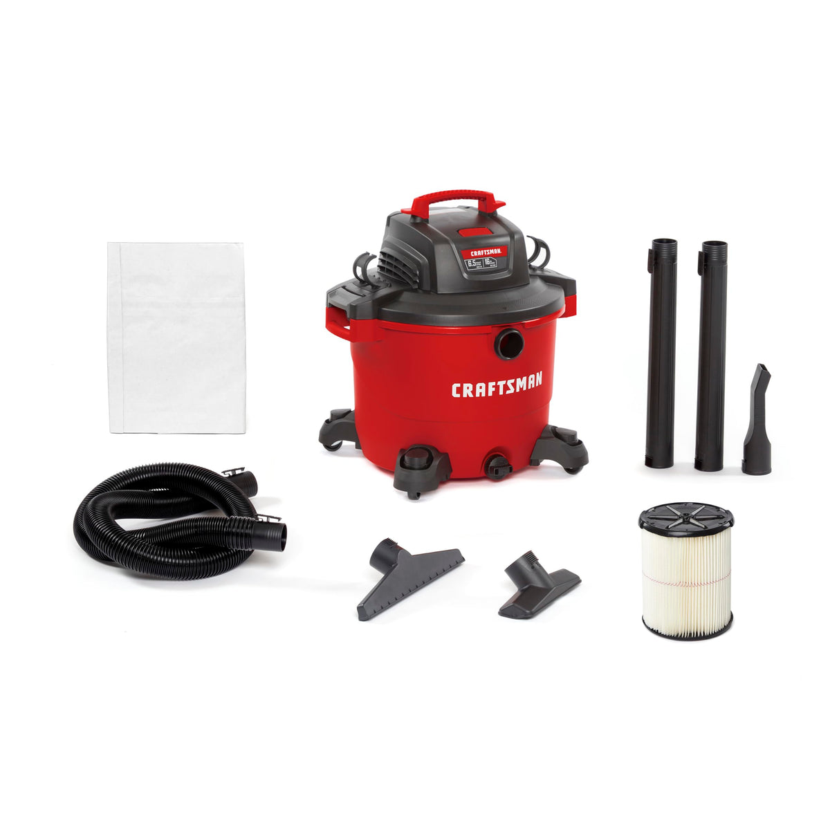 16 Gallon 6.5 Peak HP Wet Dry Shop Vacuum H352