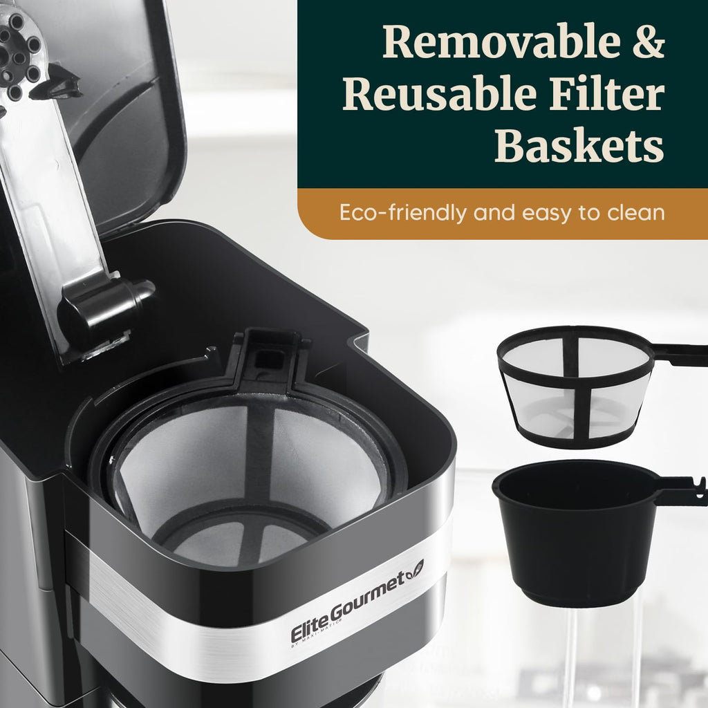 Black Single-Serve Compact Coffee Maker P191517