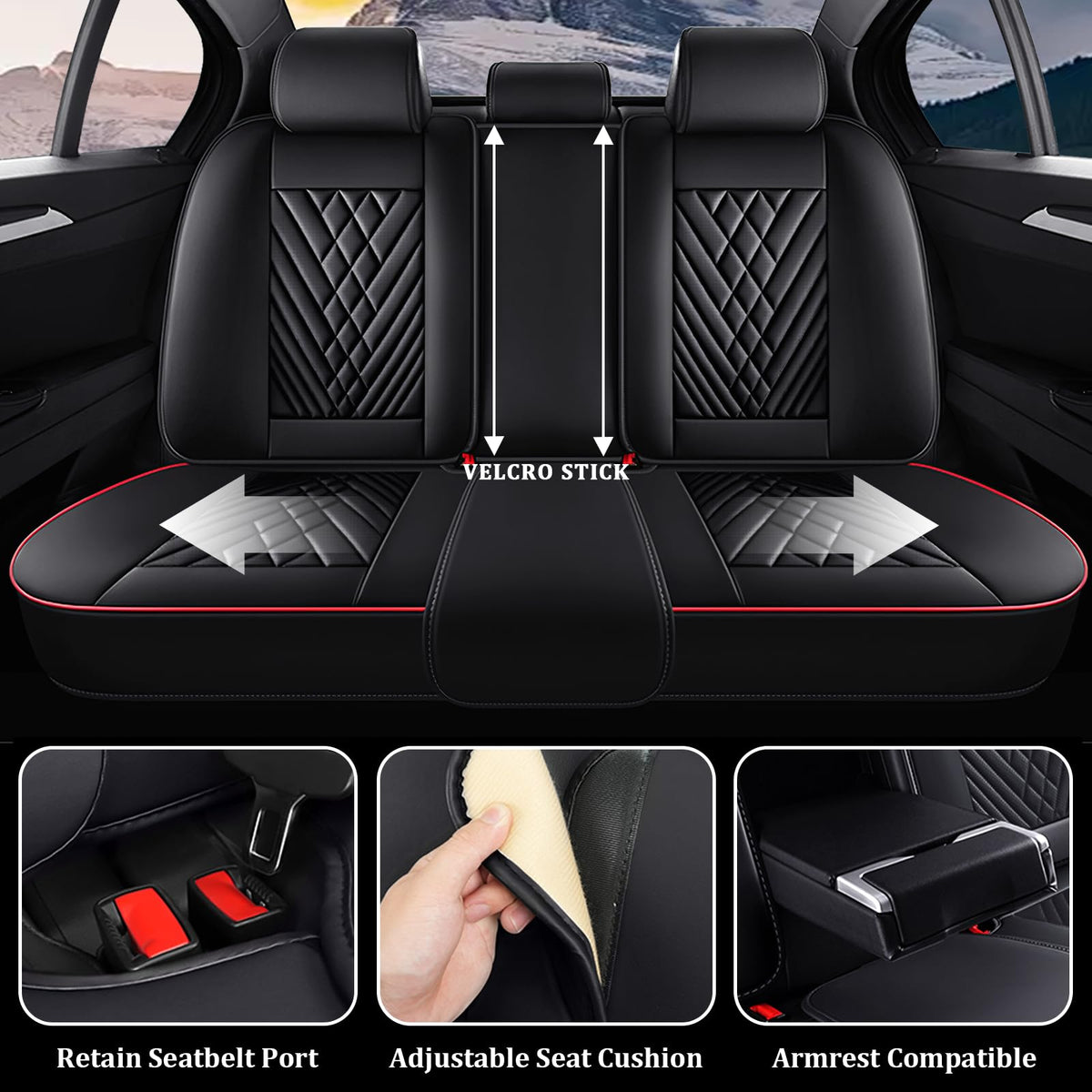 Waterproof Nappa Leather Full Set Car Seat Covers X271554