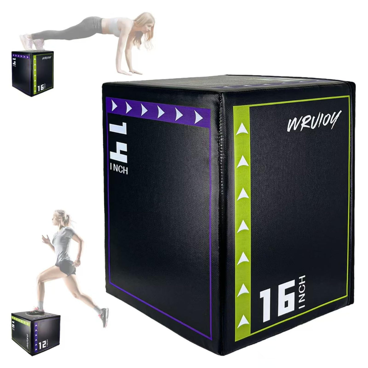3-in-1 Non Slip Foam Plyometric Jump Box S107