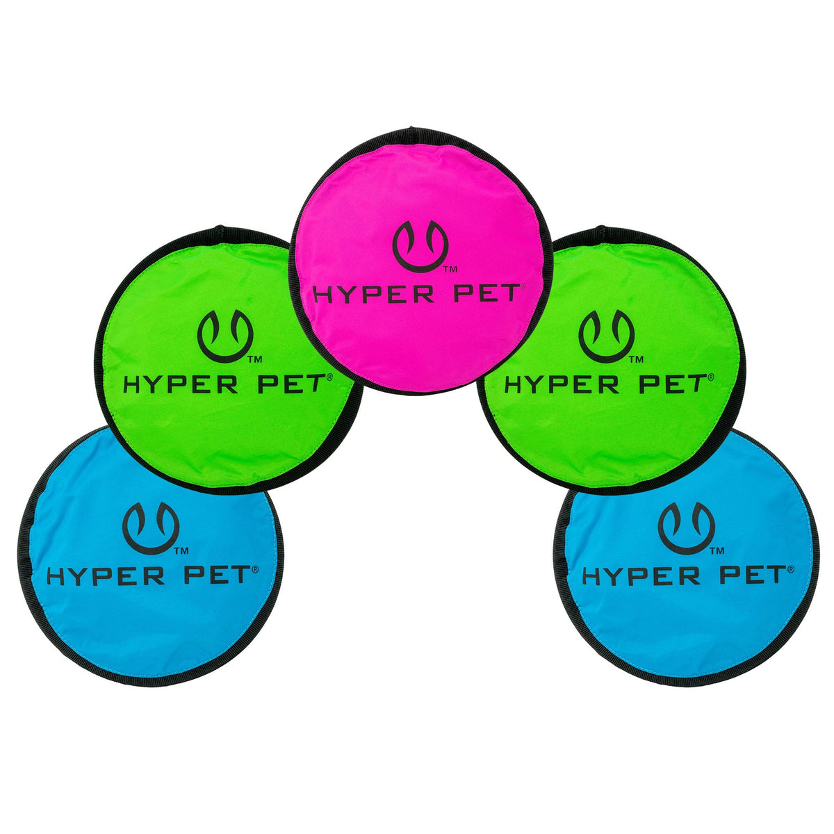 Soft Dog Toy Flying Disc 9 Inch 5 Pack M660