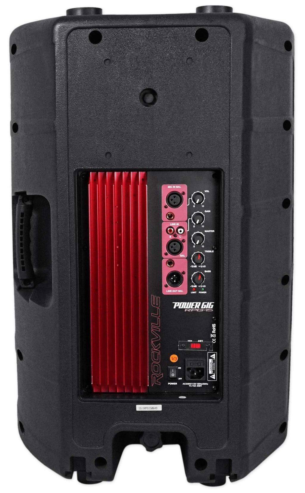 15" 1000W PA Speaker 2-Pack with Mics P204825