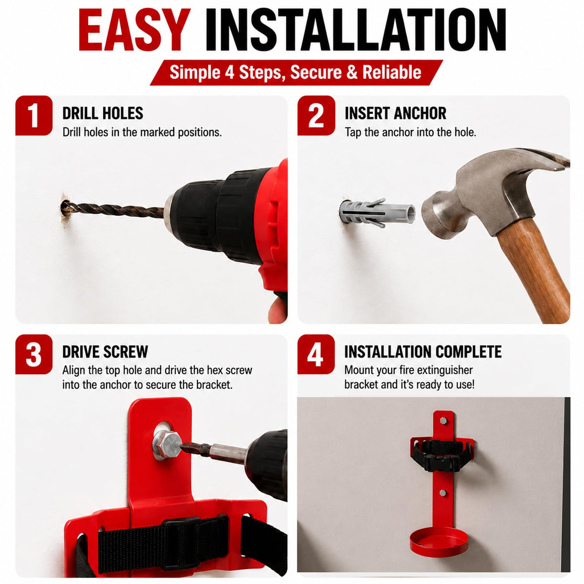 Fire Extinguisher Wall Mount Bracket 2.5 lb 1 Pack B8771