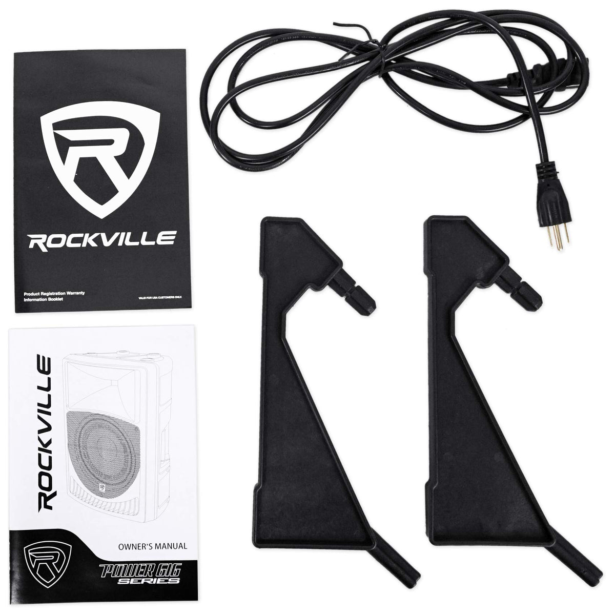 15" 1000W PA Speaker 2-Pack with Mics P204825