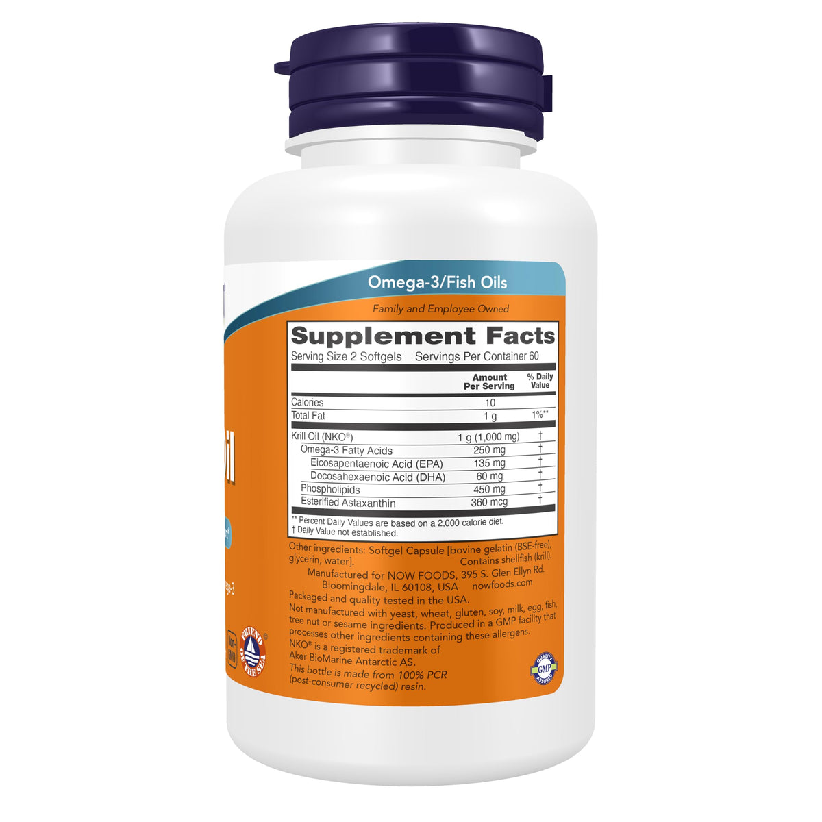 Krill Oil 500 mg Omega-3 120 Softgels T186