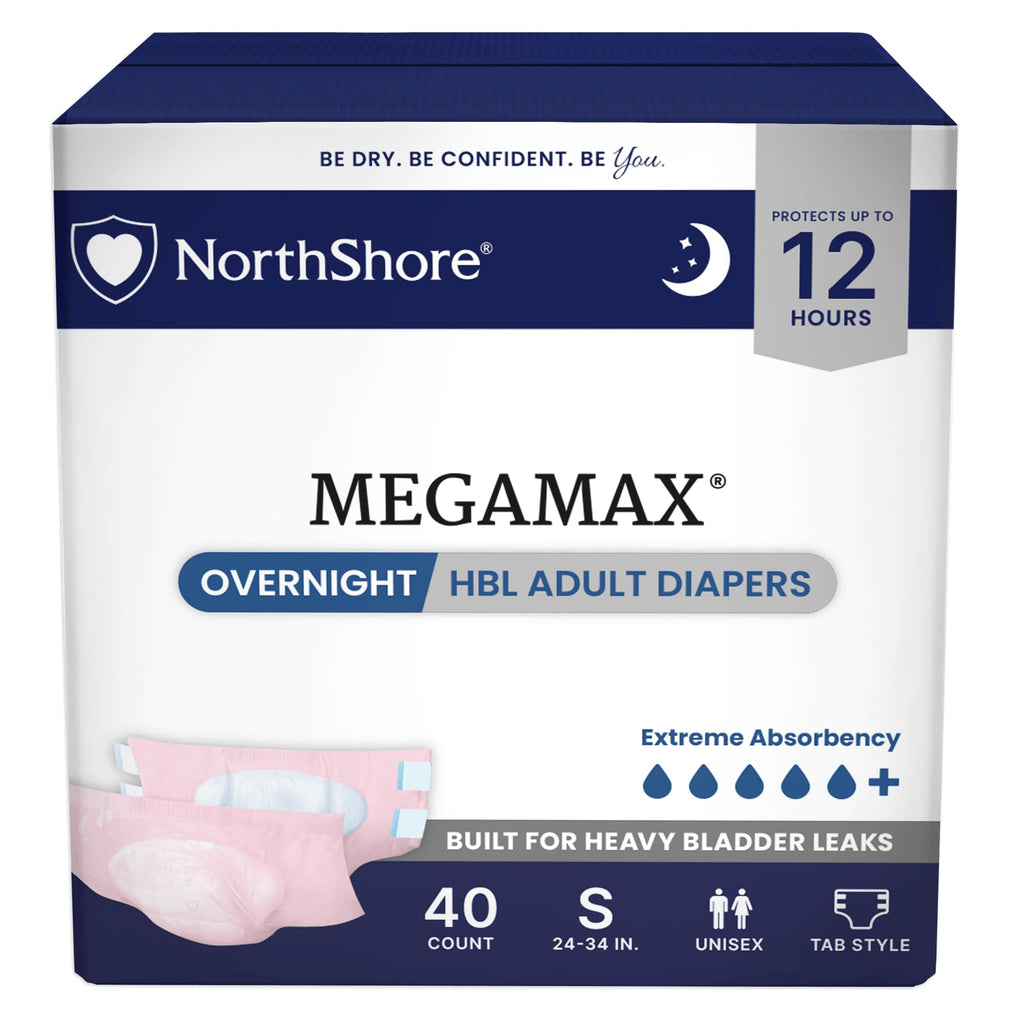 Pink Small Adult Diapers with Tabs 40 Count A88916