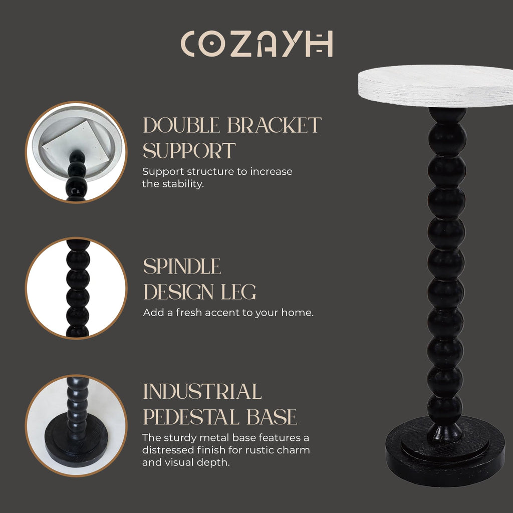 Small Pedestal End Table S21411