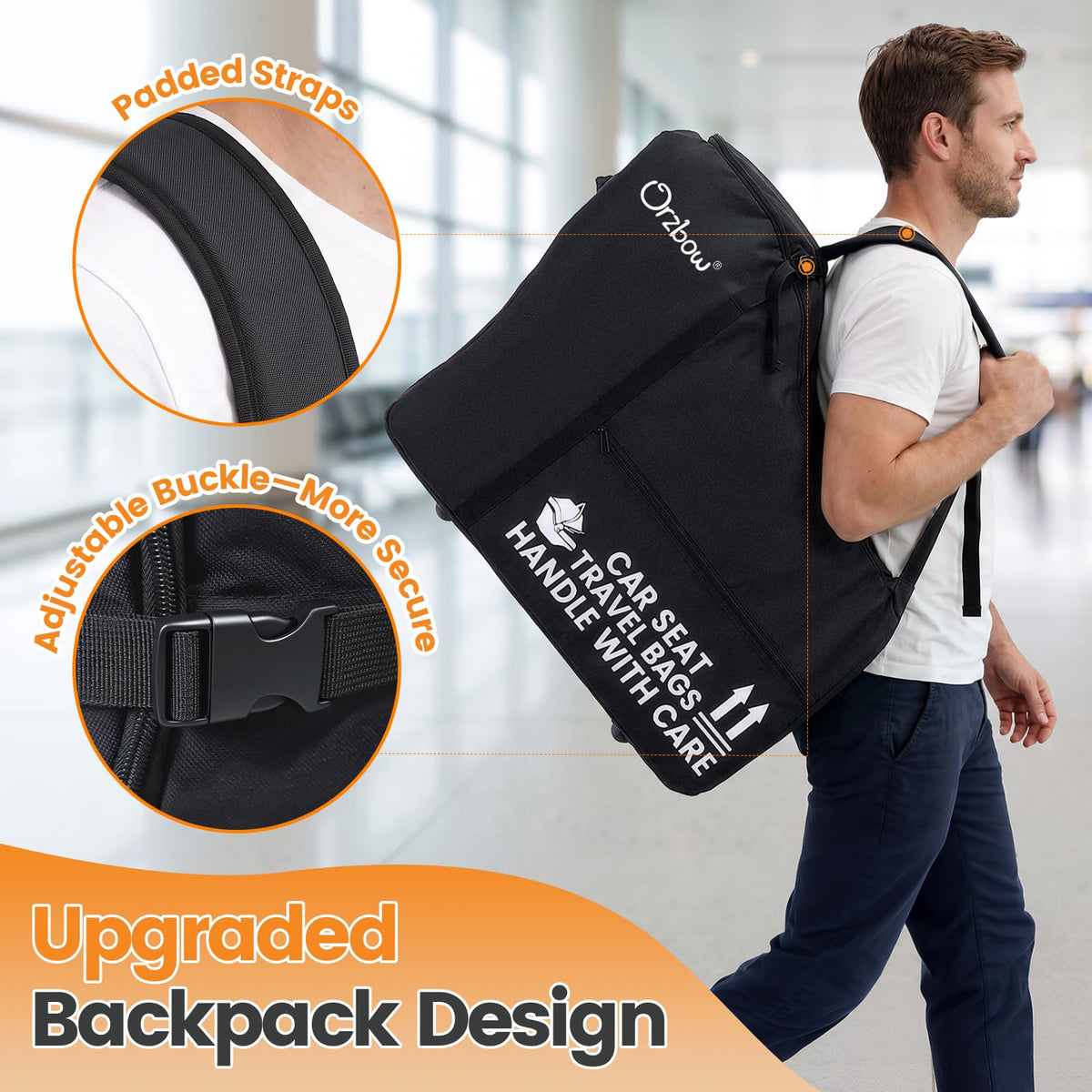 Infant Car Seat Travel Backpack Bag W775618