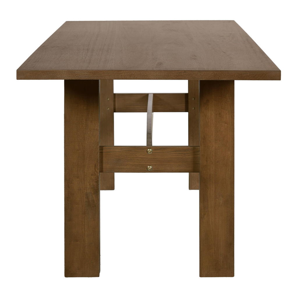 7-Piece Rubber Wood Dining Table Set with Chairs M429