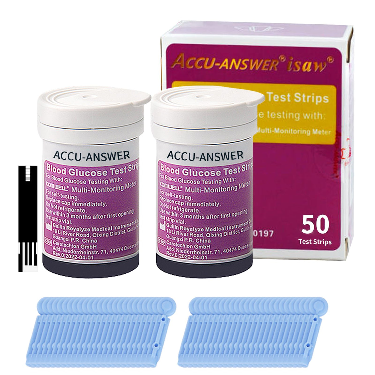 50 Test Sugar Test Strips with 50 Lancets S23479