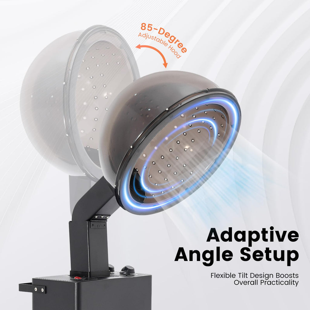 1200W Freestanding Hooded Hair Dryer with Wheels P700353