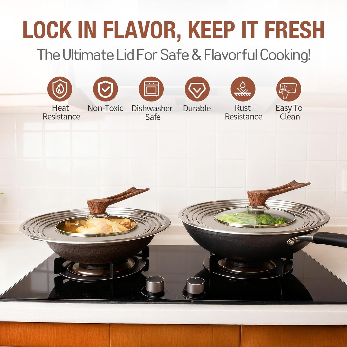 Universal Pan Lid with Tempered Glass A870435