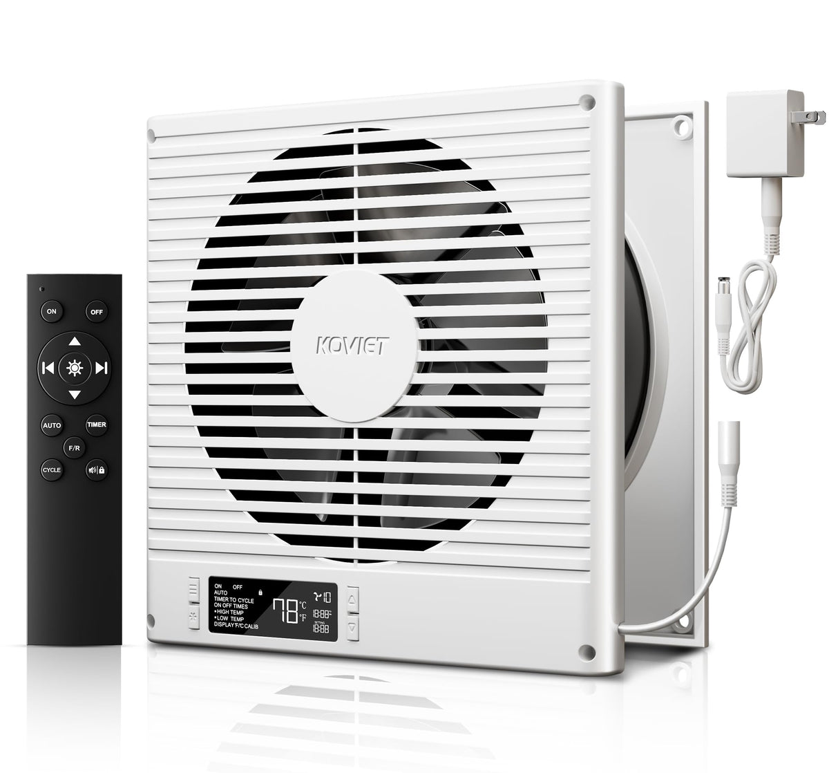 8" Room to Room Ventilation Fan with Remote M550