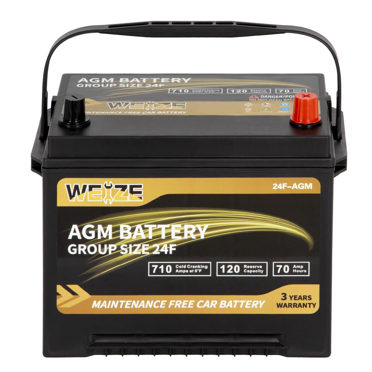 AGM Battery BCI Group 24F Automotive Battery J820