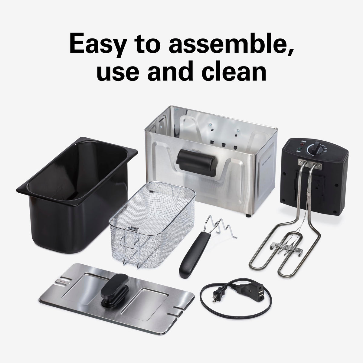 3 Liter Electric Deep Fryer with Basket H40572
