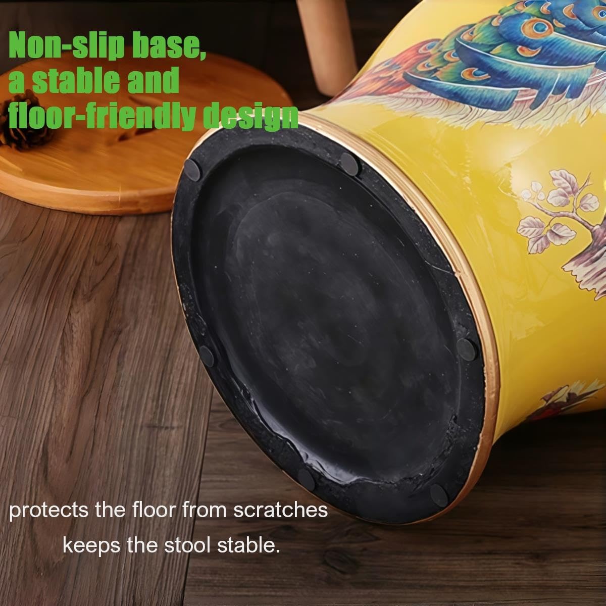 Ceramic Garden Stool Hand-Painted Drum Stool L526