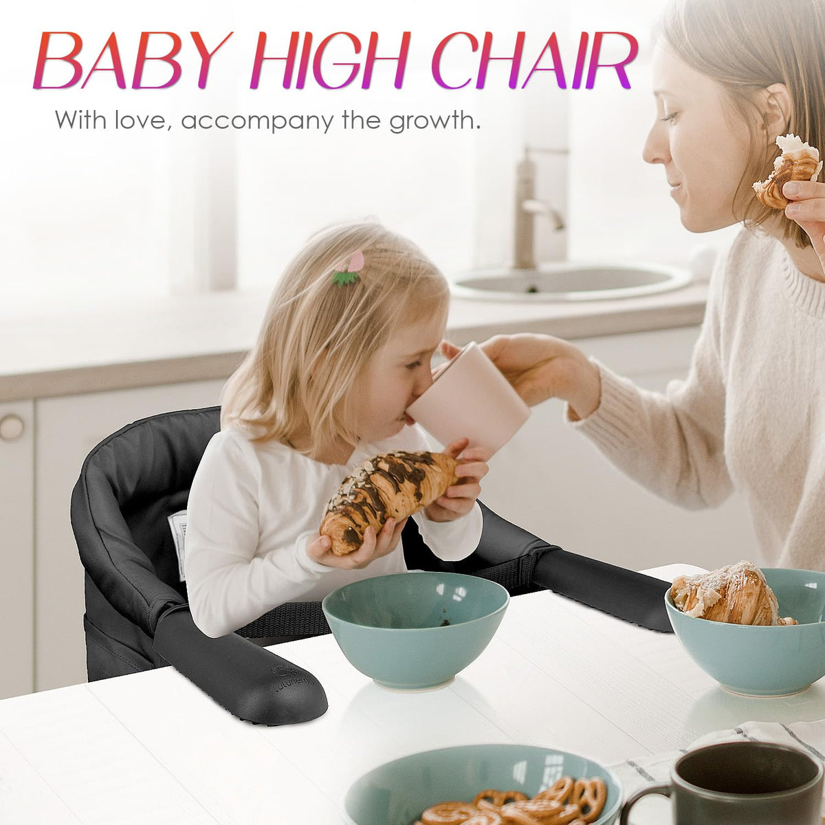 Portable Foldable High Chair with Storage Bag K75118