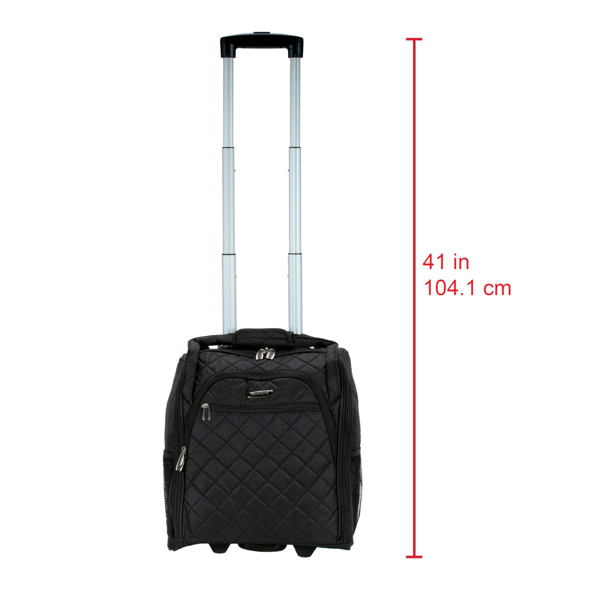 Black Wheeled Underseater Carry-On Luggage I754