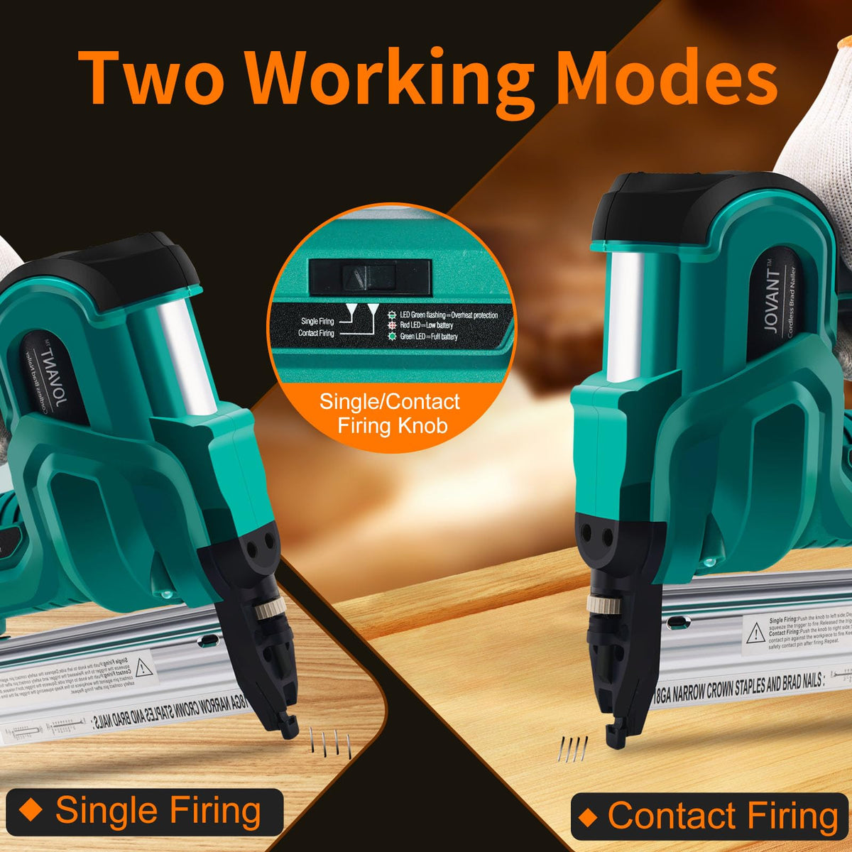 2 in 1 Cordless 18 Gauge Brad Nailer R96195