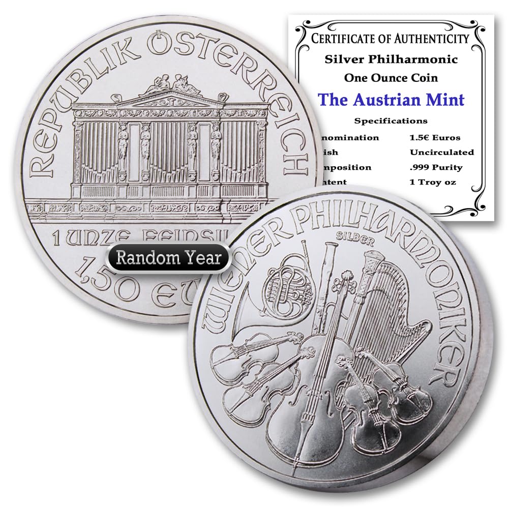 1 oz Austria Silver Vienna Philharmonic Coin A60663