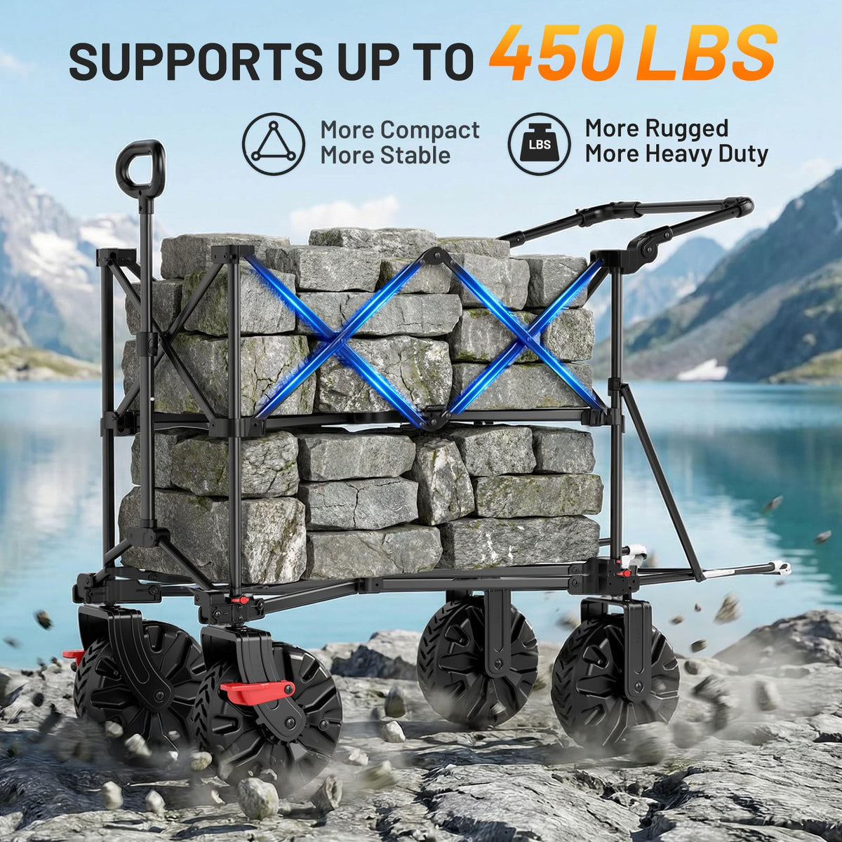 Double Decker Wagon 400L Capacity 450lb Load L60568