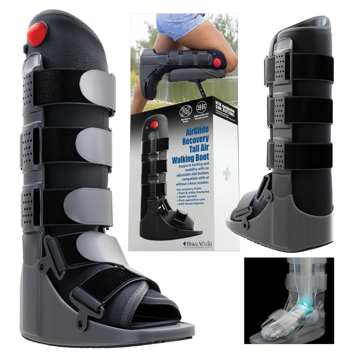 Fracture Boot Ankle Brace Large A96699
