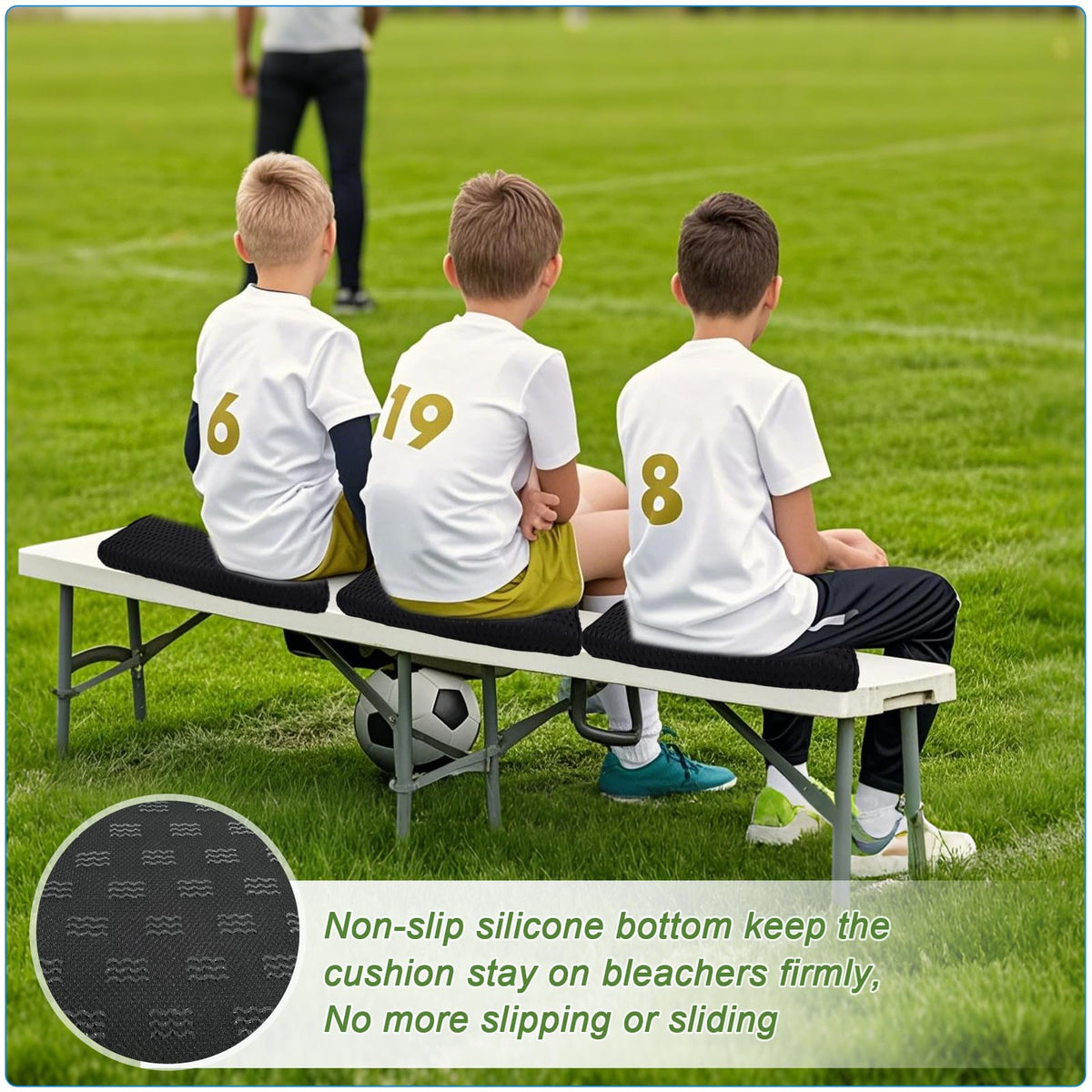 3D Mesh Fabric Portable Stadium Seat Cushion R291516