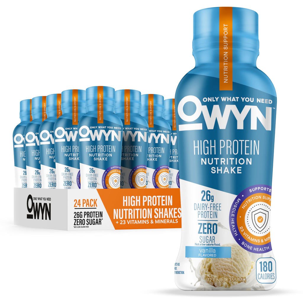 26g High Protein Shake, Vanilla Flavored, 12 Ct H84969