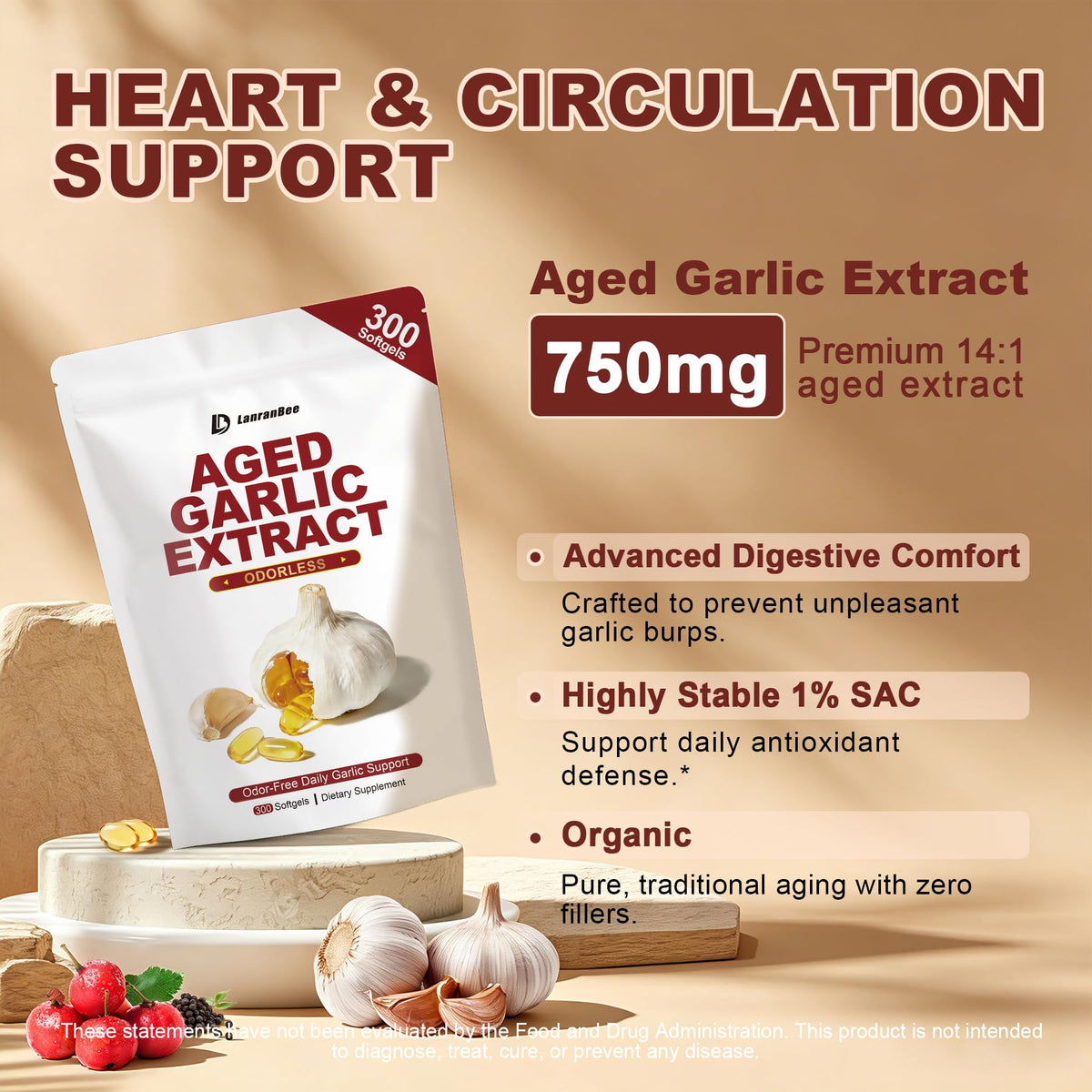 Aged Garlic Extract 750mg Softgels K1341