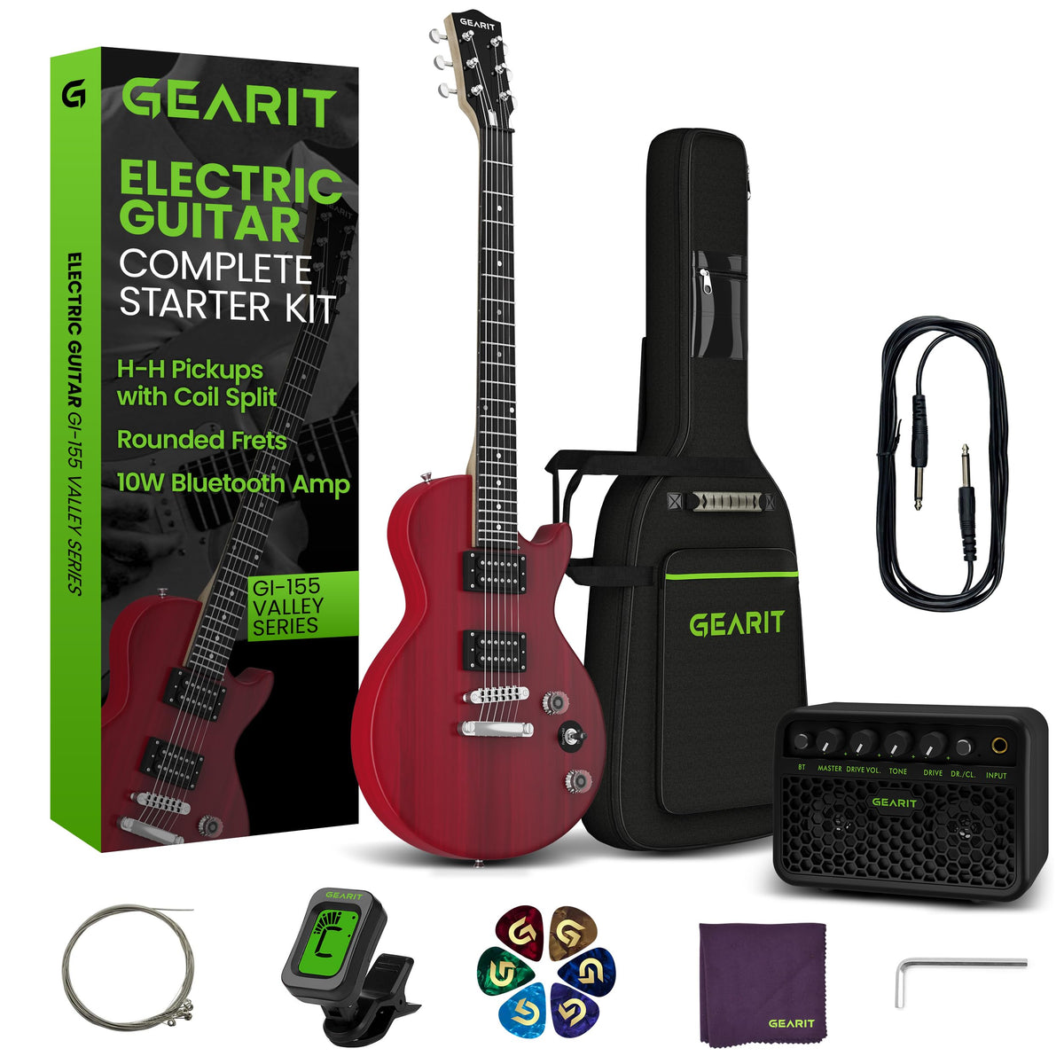 39 Inch Full Size Electric Guitar Bundle with Amplifier O22003