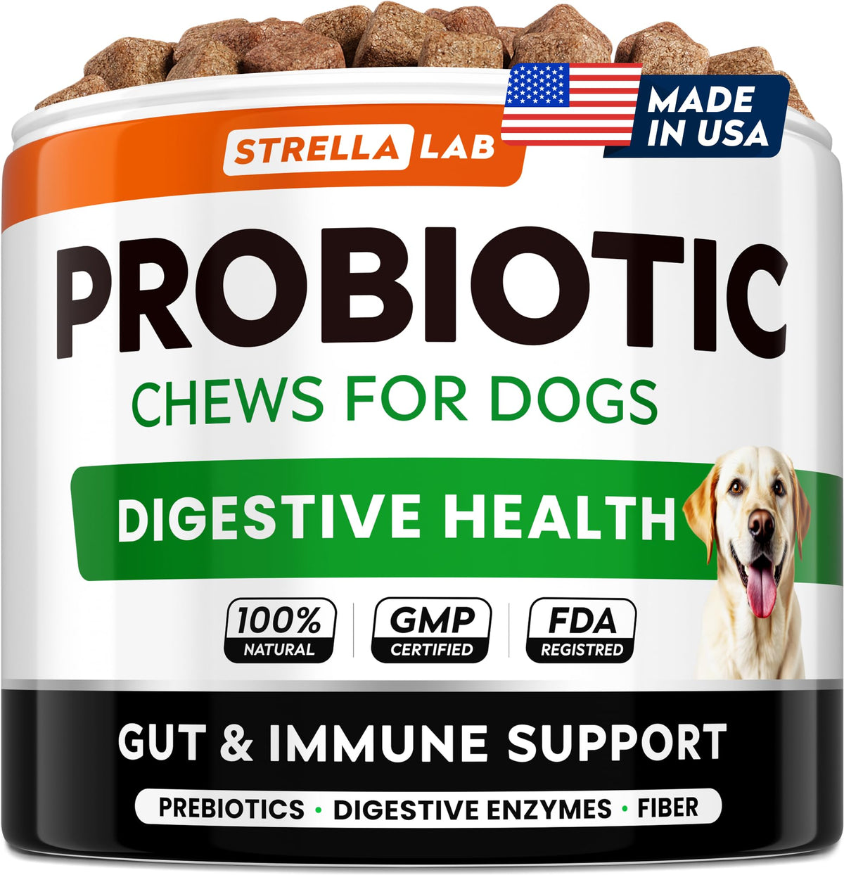 Dog Probiotics with Enzymes and Fiber I4069