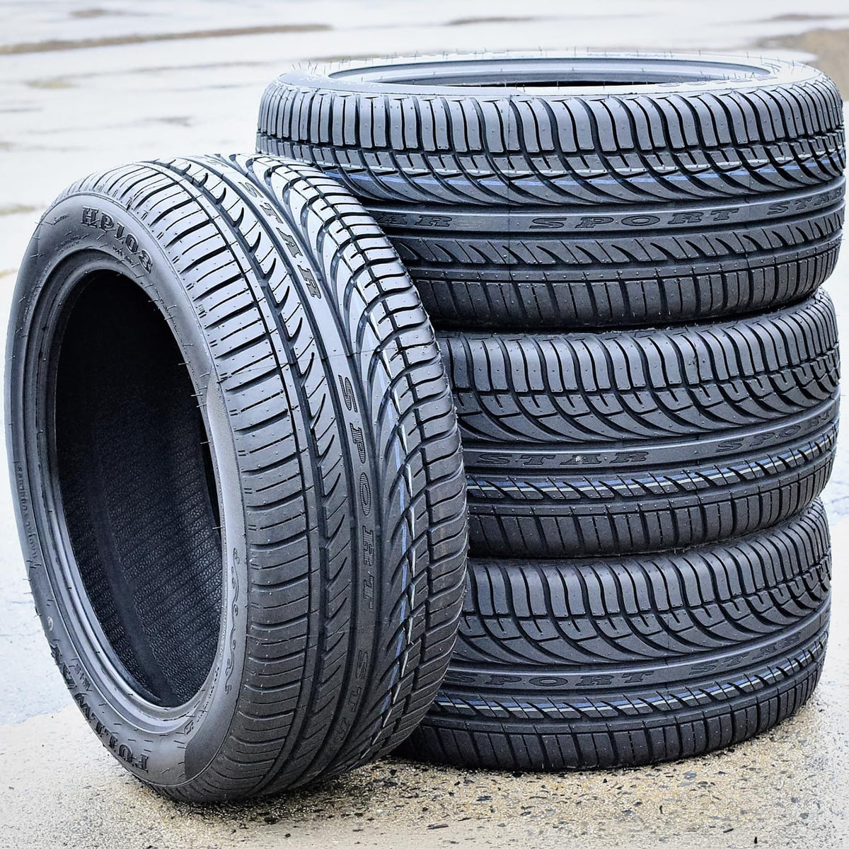 Set of 4 All-Season Passenger Car Performance Radial Tires 195/65R15 91H D159065