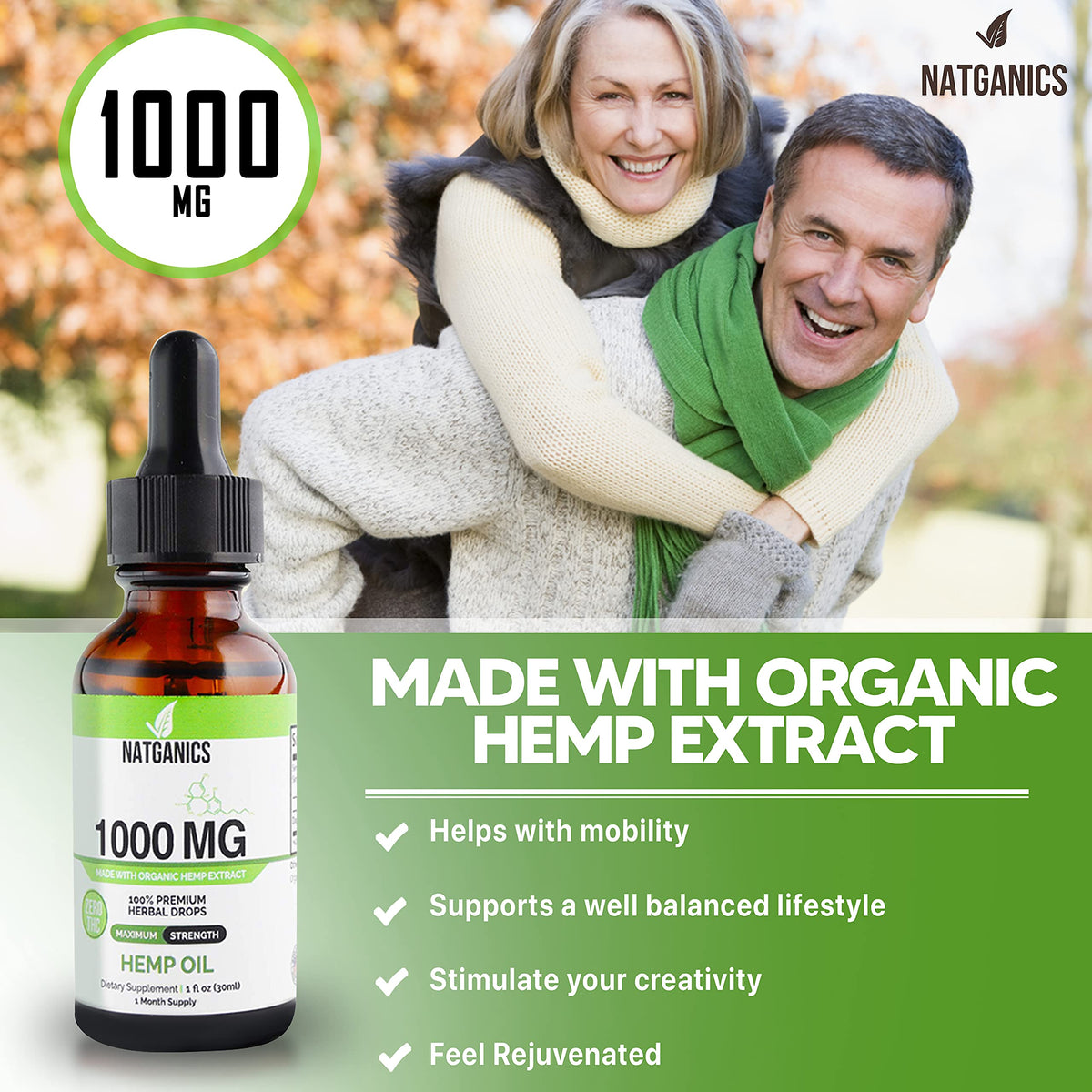 Organic Hemp Oil 1000mg T3038
