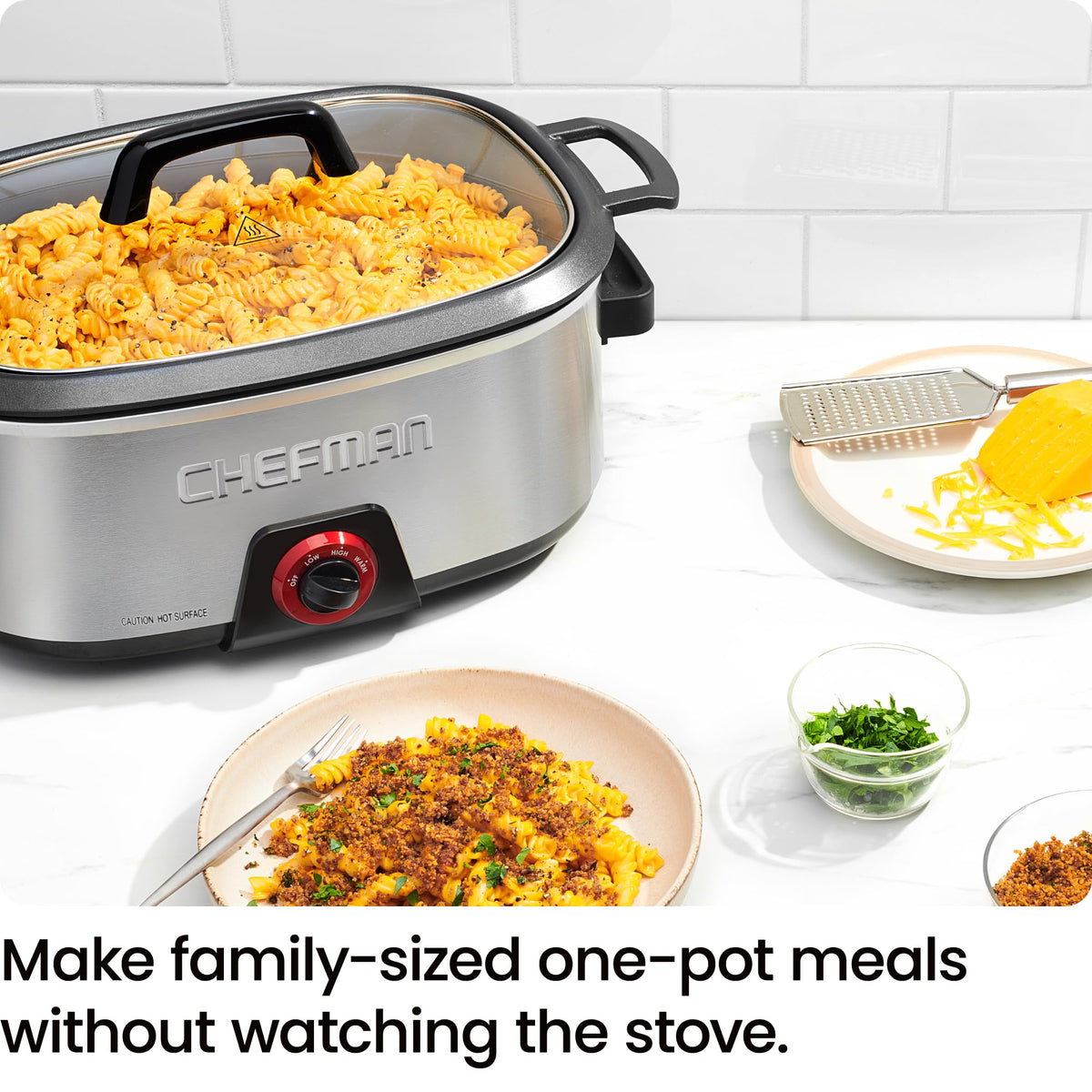 6-Quart Electric Slow Cooker with Removable Nonstick Insert S144964