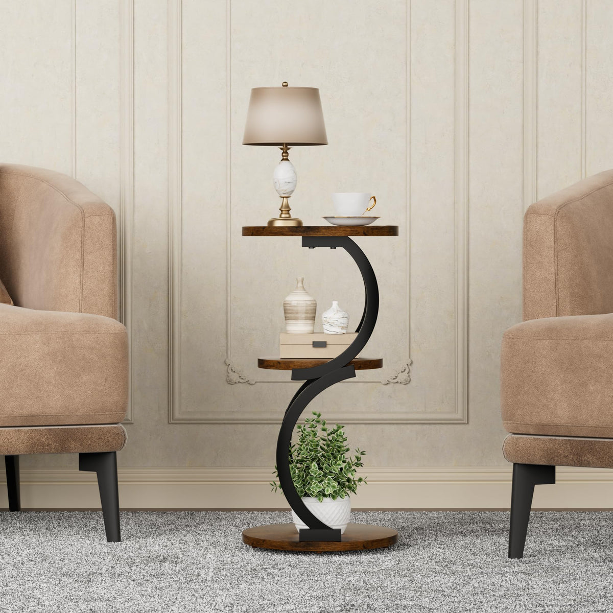 3-Tier Round Side Table O2796