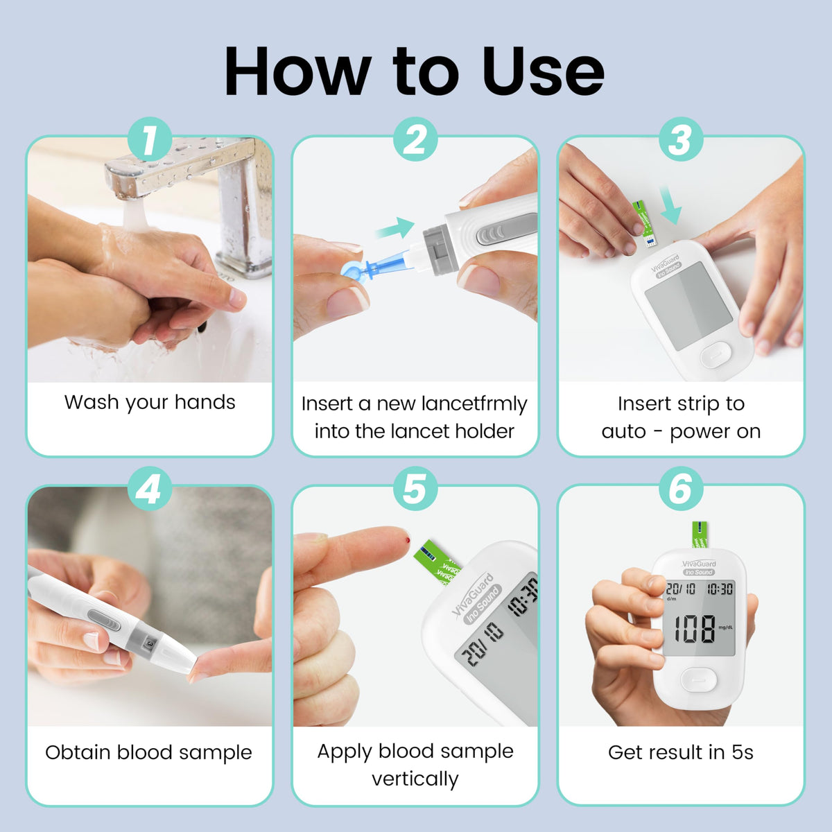 Talking Blood Glucose Monitor Kit M875