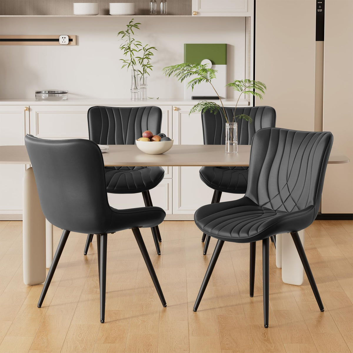 PU Leather Dining Chair Set of 4 X37275