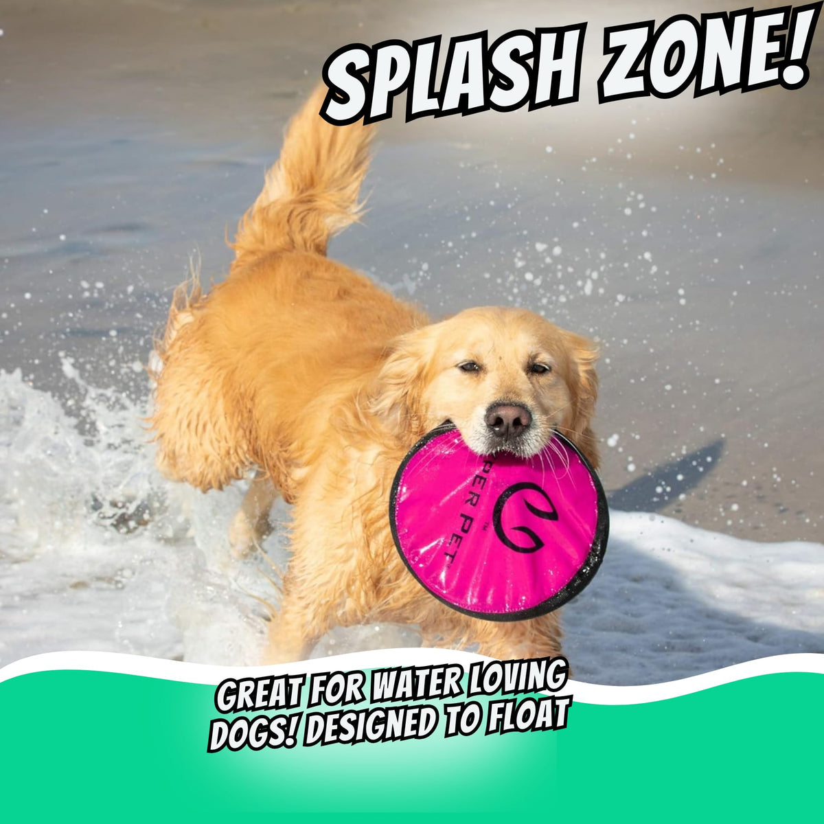 Soft Dog Toy Flying Disc 9 Inch 5 Pack M660