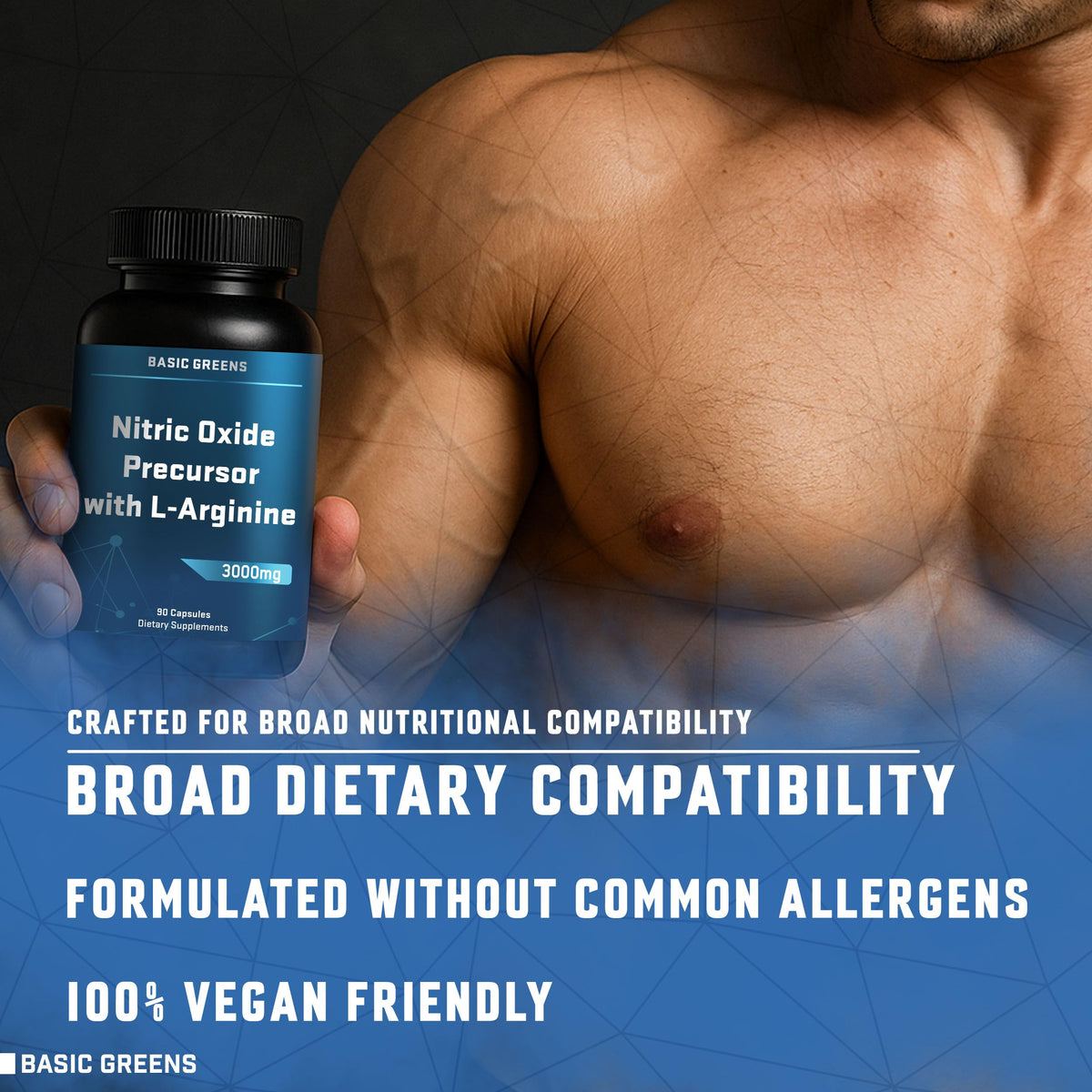 L Arginine 3000mg Vegan Capsules N68541