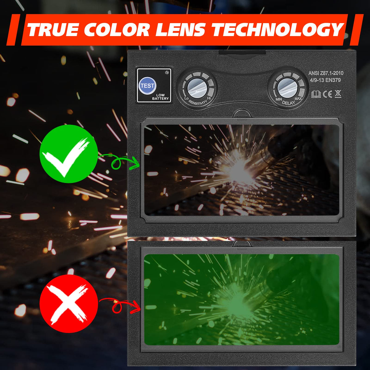 Auto Darkening Welding Lens X8012