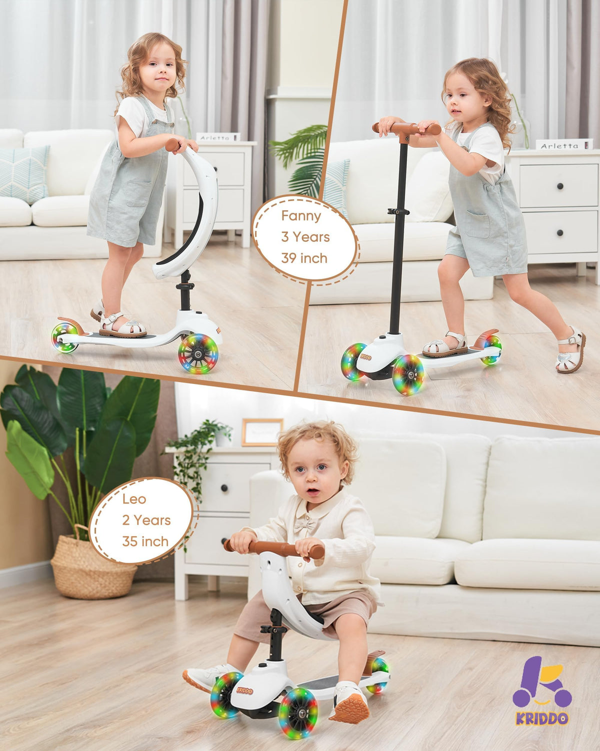 3-in-1 Toddler Scooter A167225